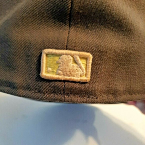 Detroit Tigers Hat Baseball Cap Fitted 7 1/2 New Era Gray Green MLB As Is - Picture 6 of 12